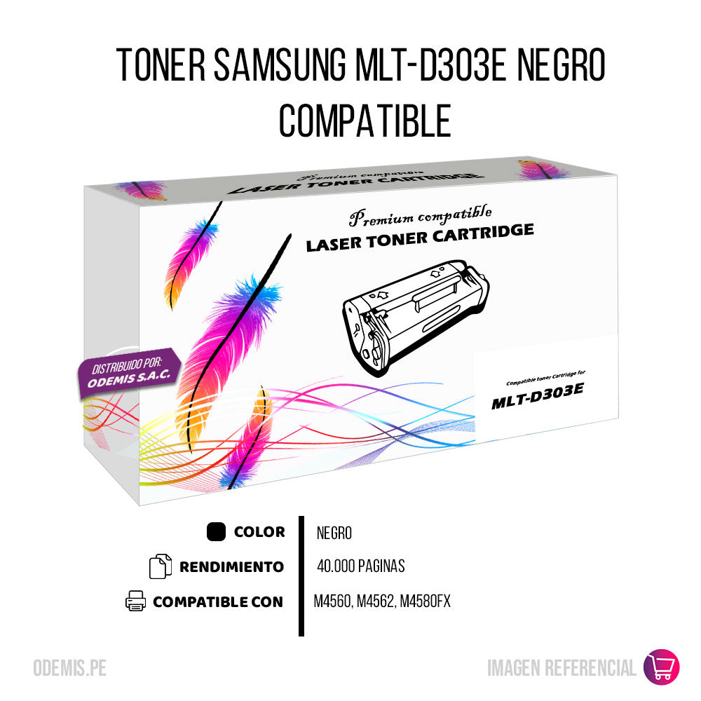 Toner Samsung MLT-D303E Negro 40.000 Pag ML-5010ND Compatible