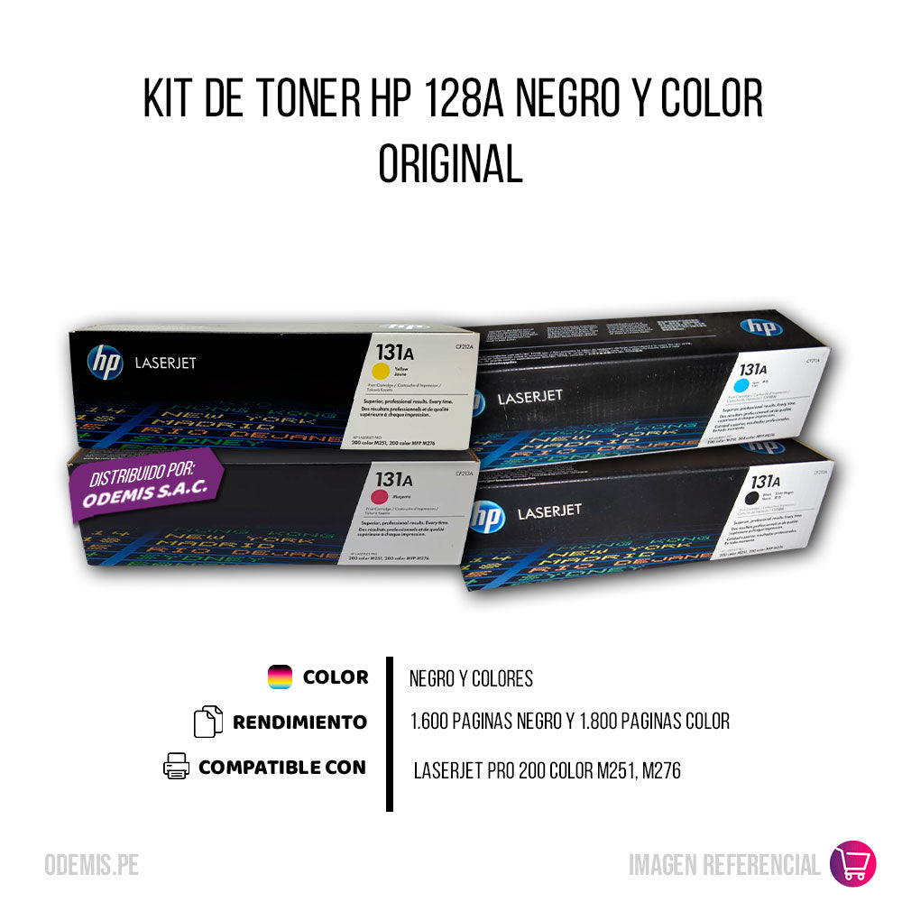 Kit de toner HP 131A CYMK M251, M276n, M251nw Original