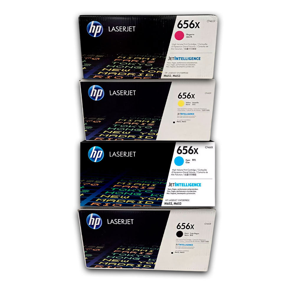 Kit de toner HP 656X CYMK M652dn, M653x, M653dn Original