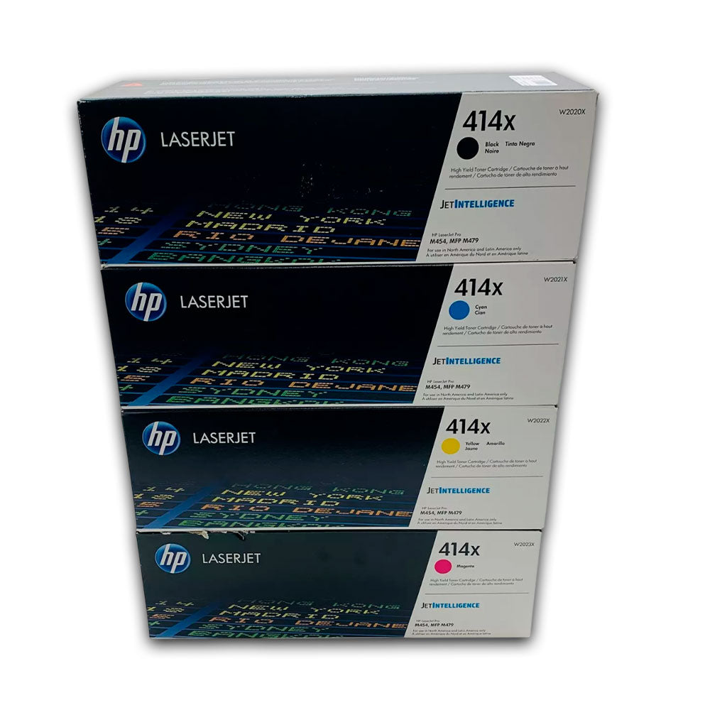 Kit de toner HP 414X CYMK M454dw, M479dw Original