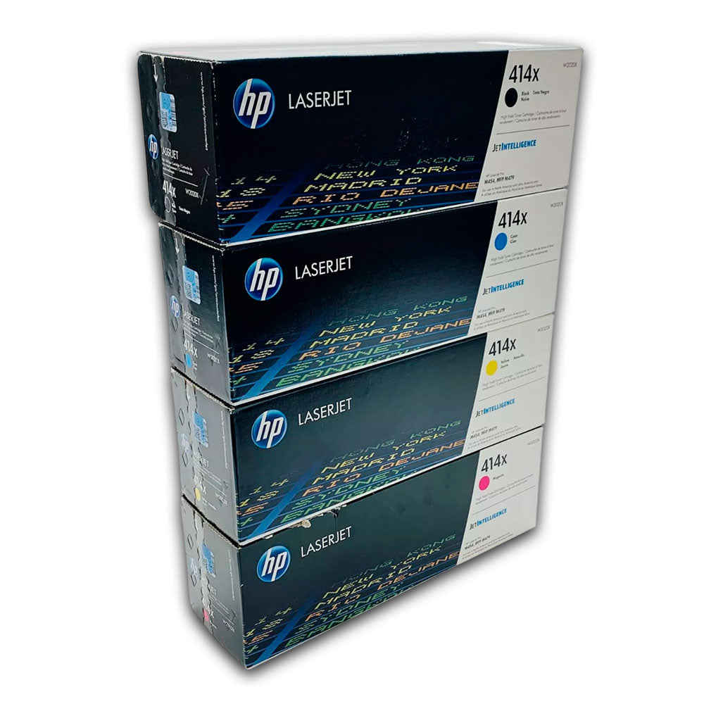 Kit de toner HP 414X CYMK M454dw, M479dw Original