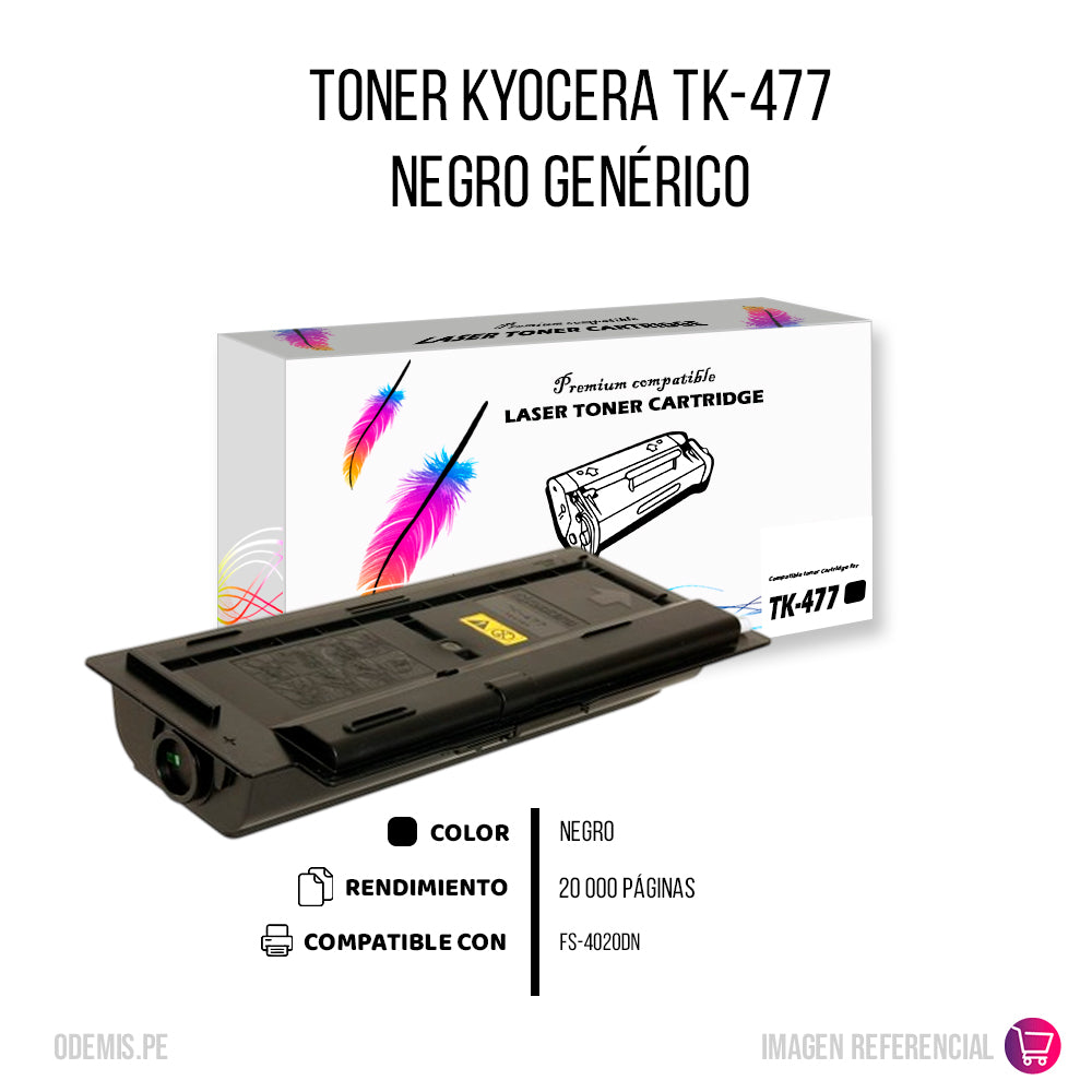Toner Kyocera TK-477 Negro 15K Pág. FS-6025 Compatible