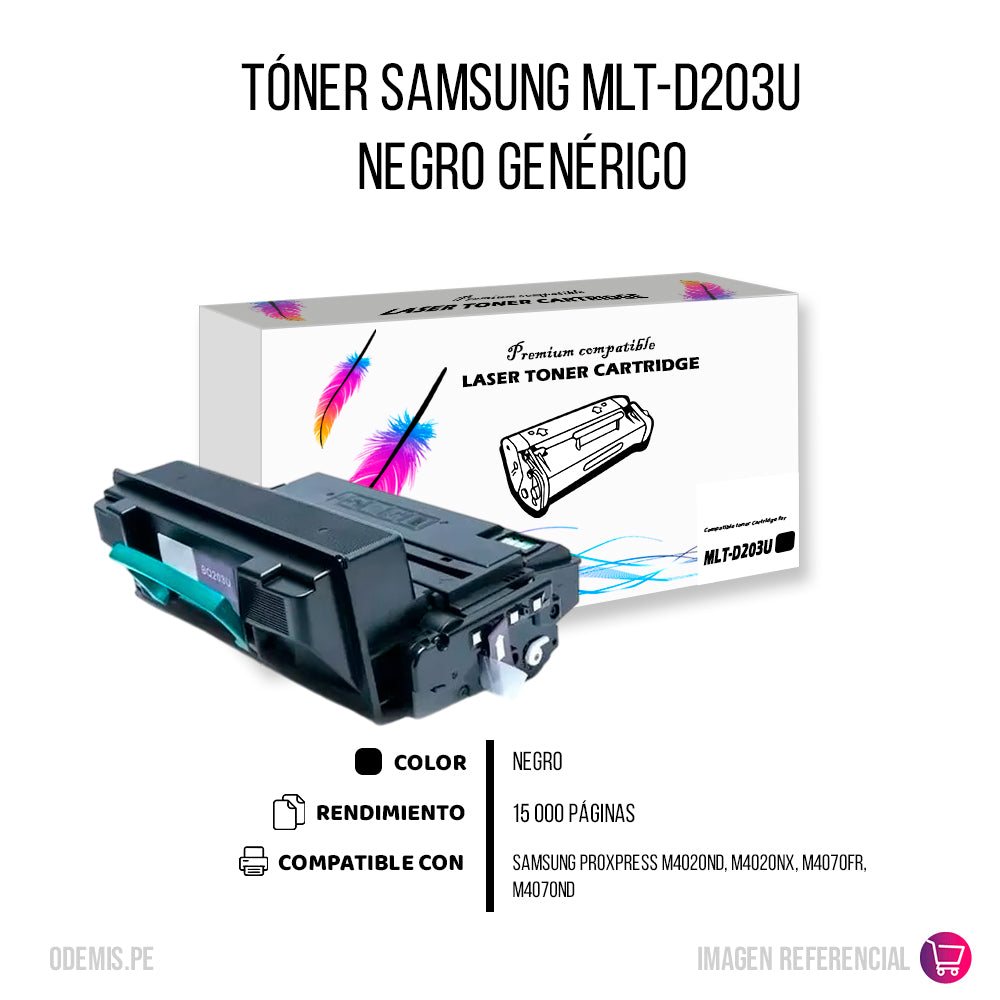 Toner Samsung MLT-D203U Negro 15K Pág. SL-M4020 Compatible