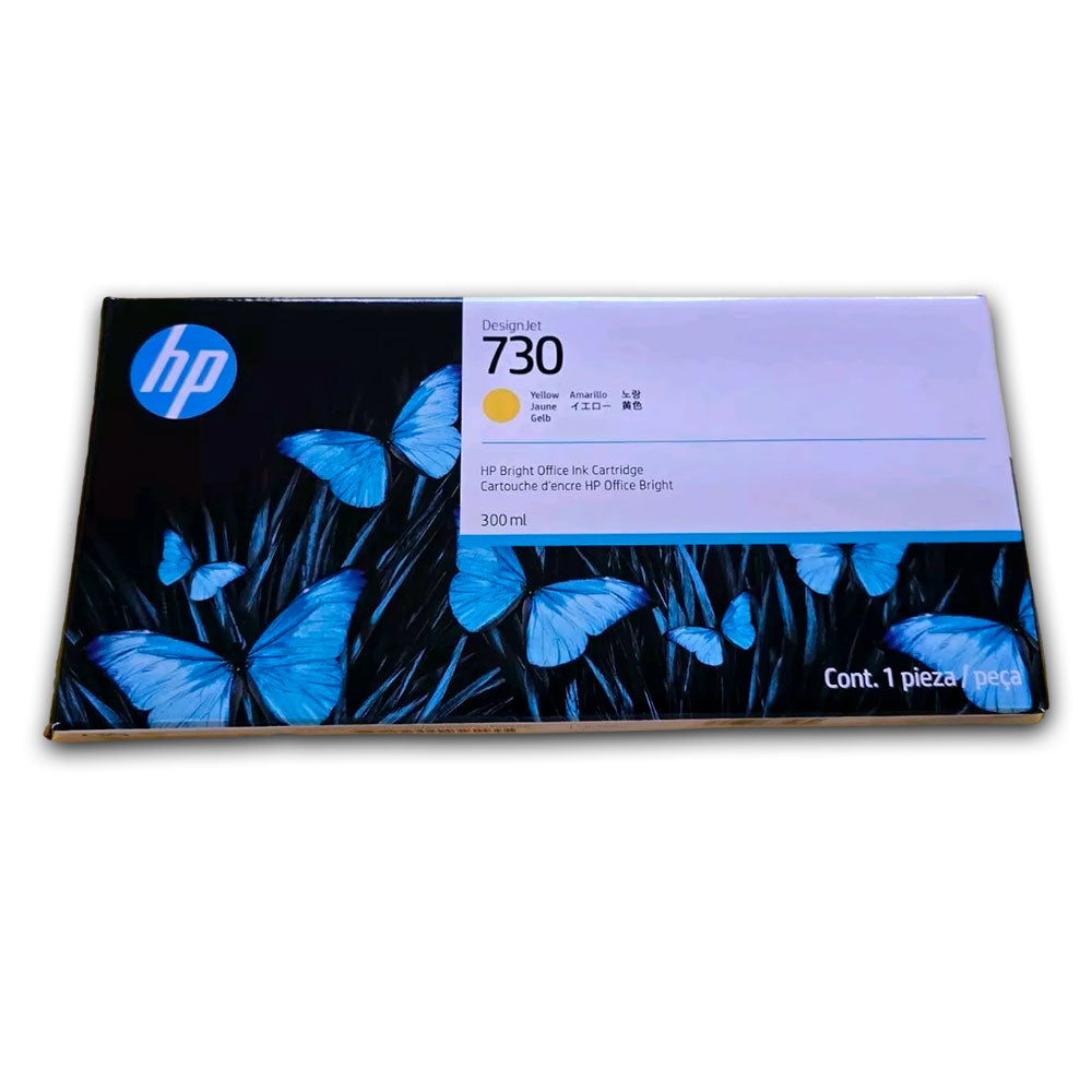 Tinta HP 730 Yellow P2V70A 300ml T1600, T1600Dr Original