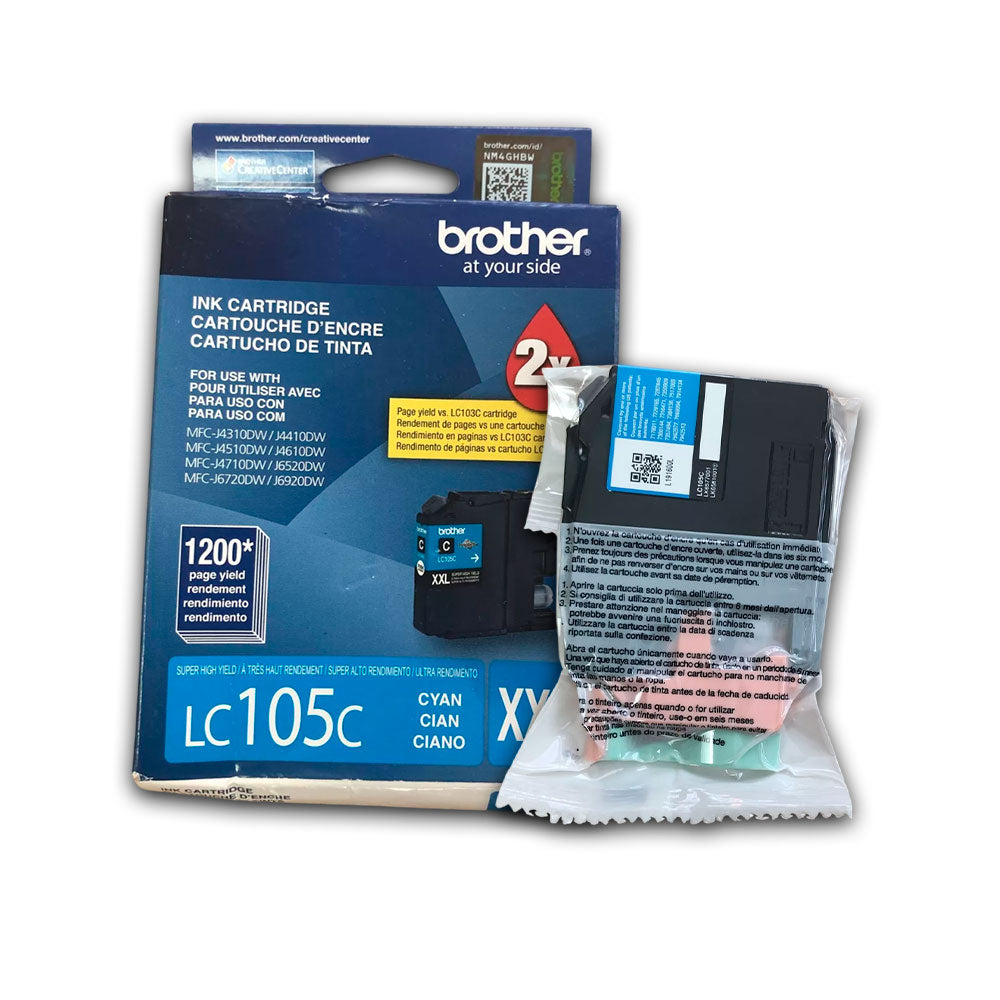 Tinta Brother LC105C Cian 1.2K Pág. MFC-J4510, 4310 Original