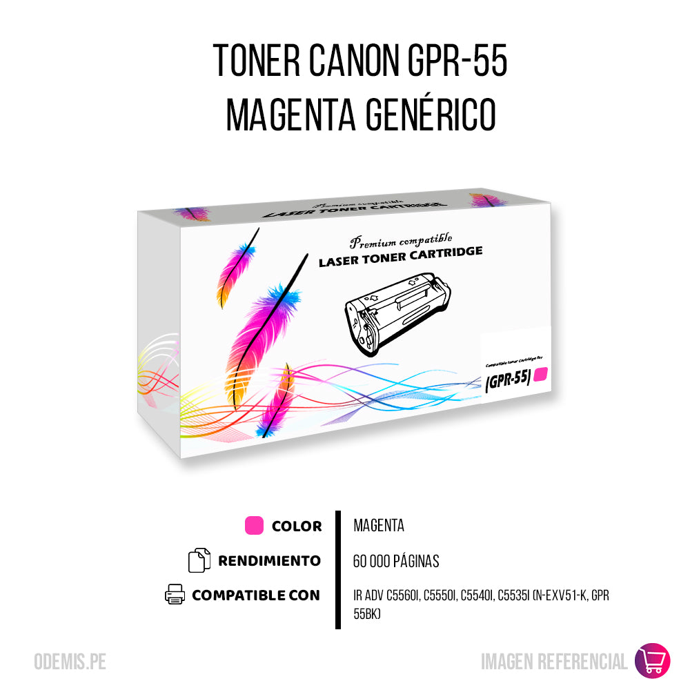 Toner GPR-55 Magenta 60k Pág. IR ADV C5550I Compatible