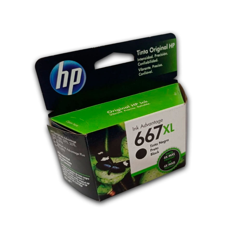 Tinta HP 667XL Negro 3YM81Al 480 Pág. DeskJet 6000 Original