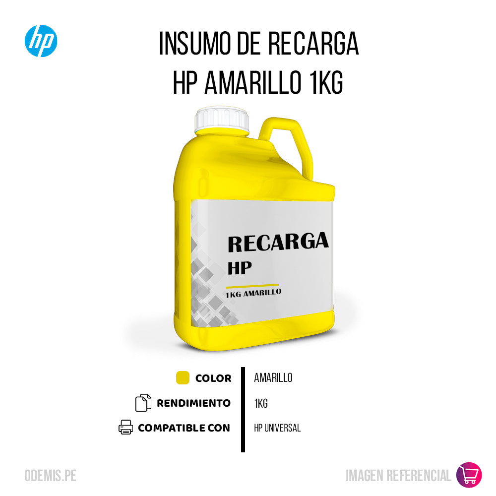 Recarga de Toner HP Yellow 1 Kilo Compatible