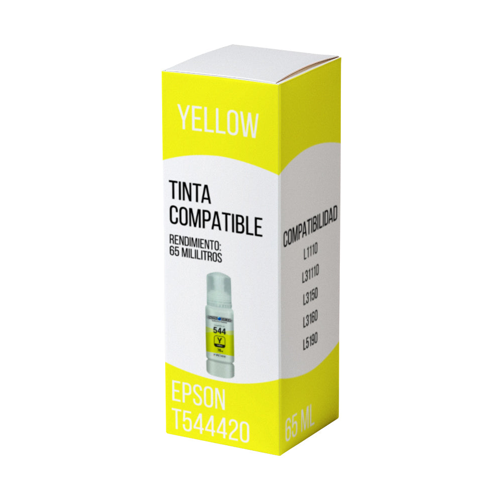 Tinta Epson T544420 Yellow 65ml L3250, L5290 Compatible