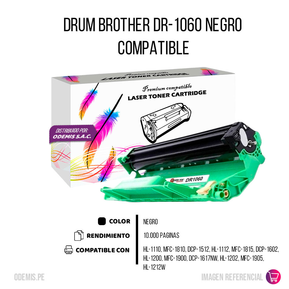 Drum Brother DR-1060 Negro 10.000 Pág. 1617nw Compatible