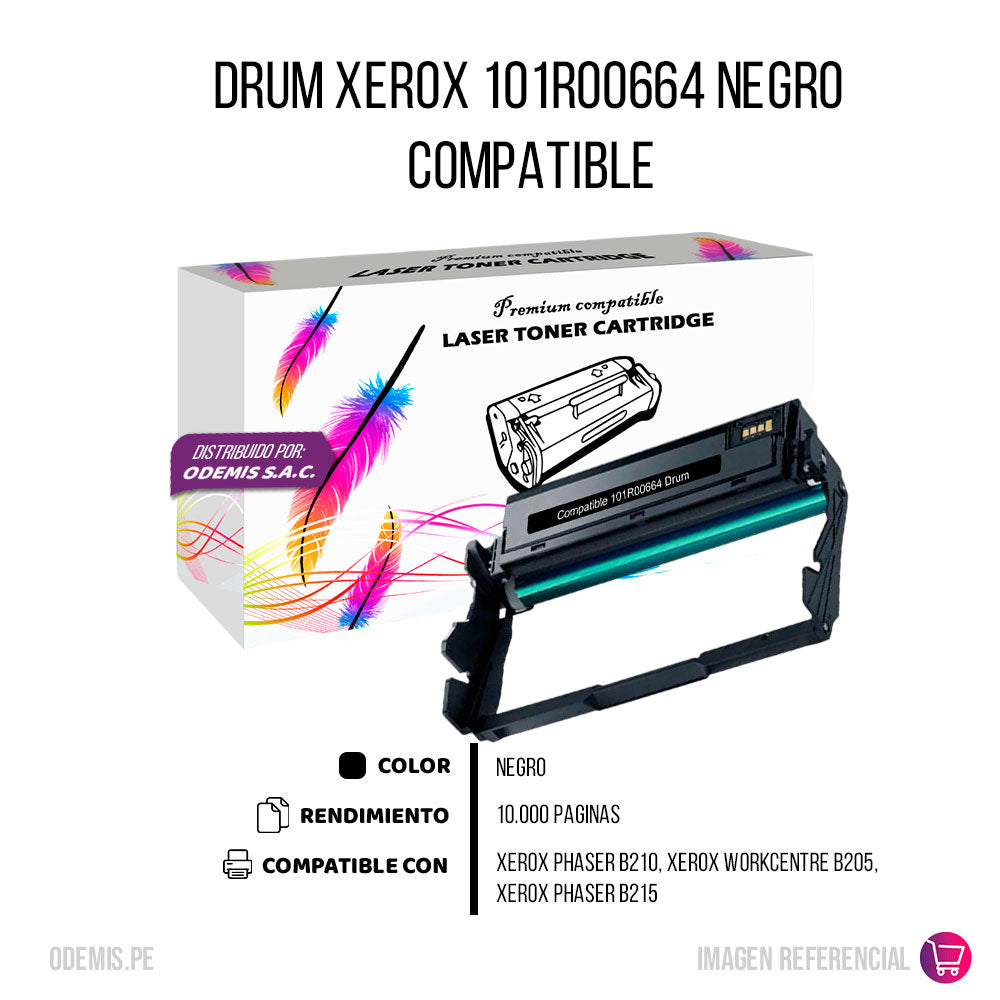 Drum Xerox 101R00664 Negro 10.000 Pág. B210 Compatible