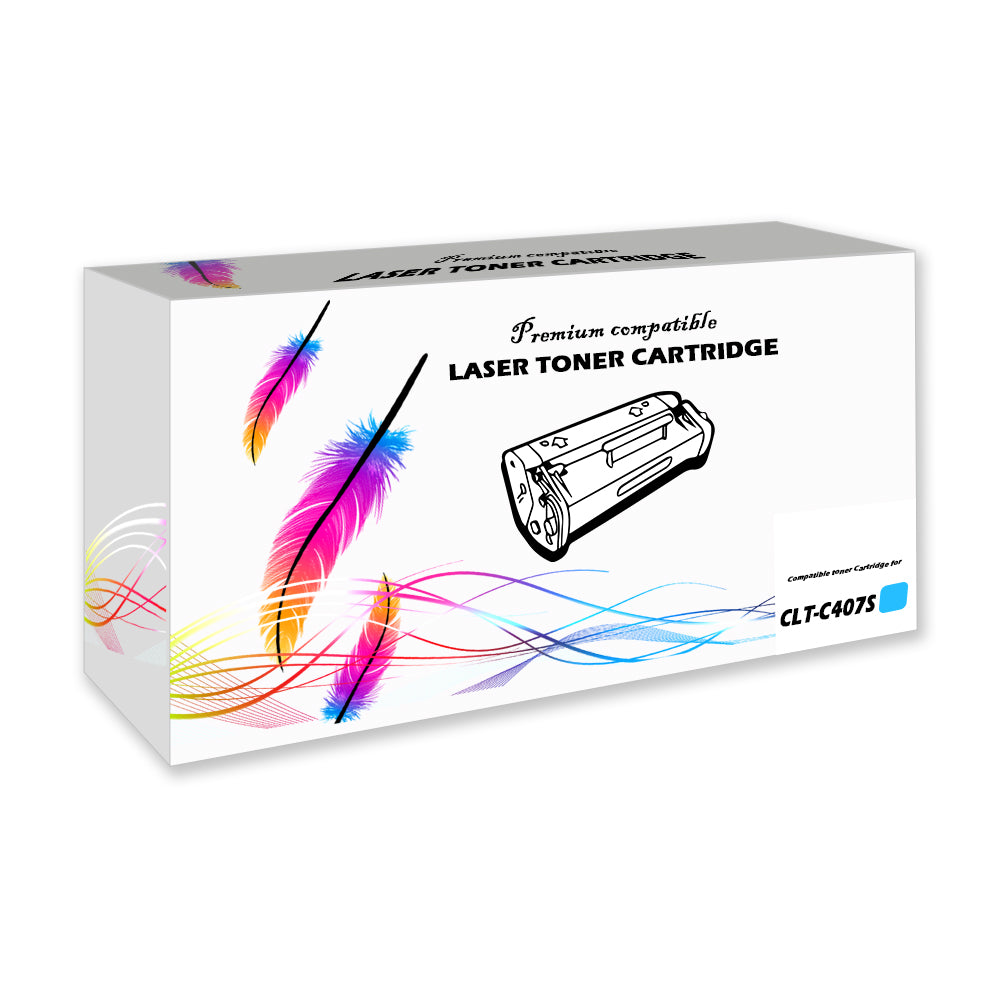 Toner Samsung CLT-C407S Cian 1K Pág. CLP-320 Compatible