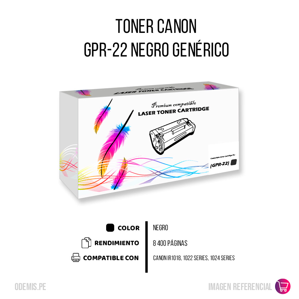 Toner Canon GPR-22 Negro 8,6K Pág. iR1023 Compatible