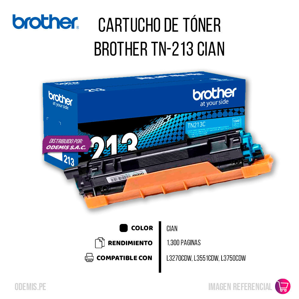 Toner Brother Tn213C Cian 1300 Pág. l3270cdw Original
