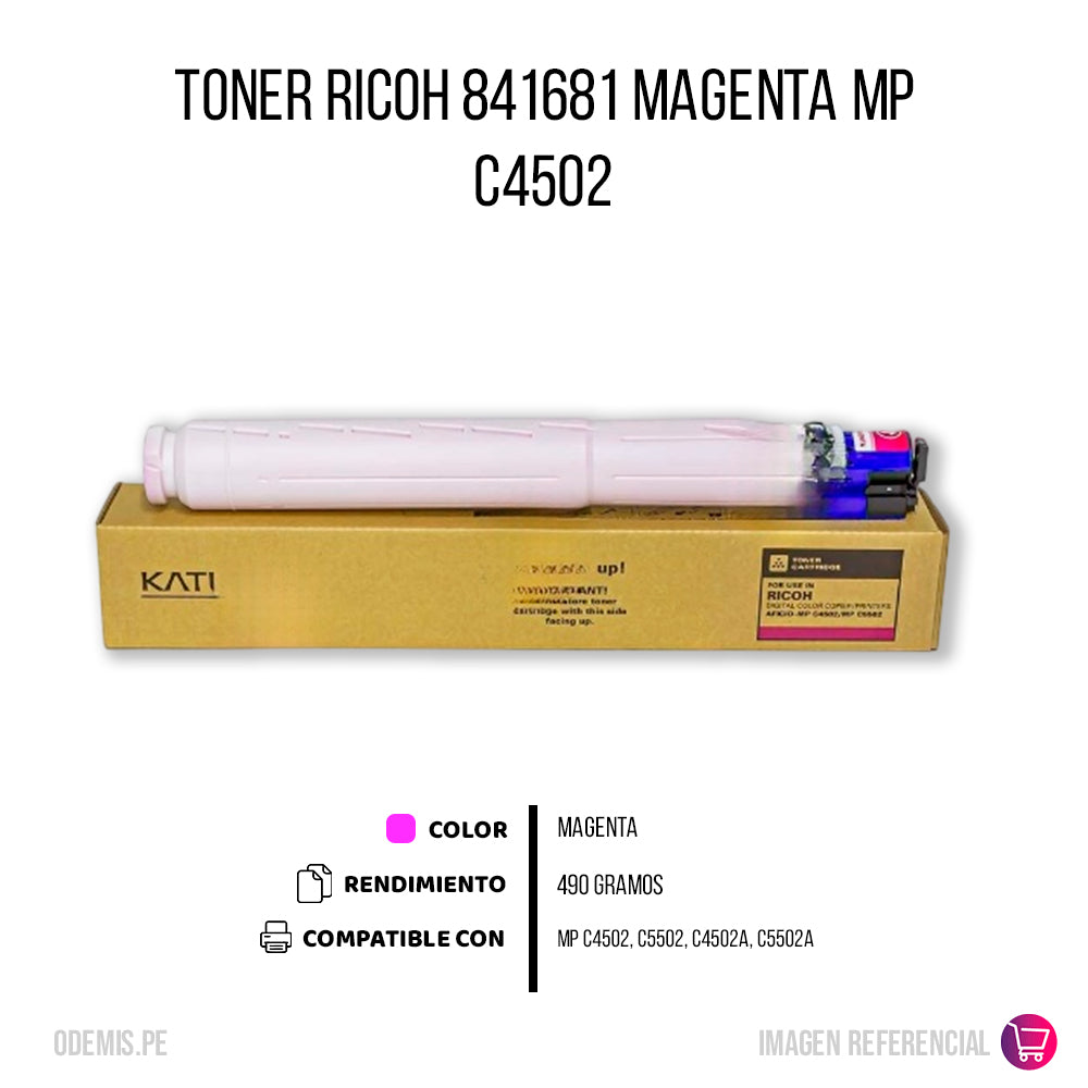 Toner Ricoh 841681 Magenta 22.500 Pág. C4502 Compatible