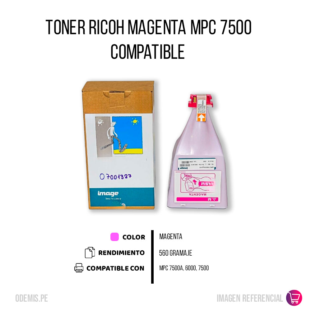Toner Ricoh 841290 Magenta 18K Pág. C6000, C7500 Compatible