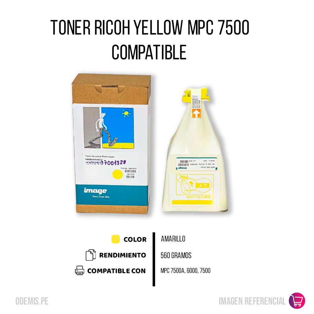 Toner Ricoh 841291 Yellow 21.6K Pág. C6000 Compatible