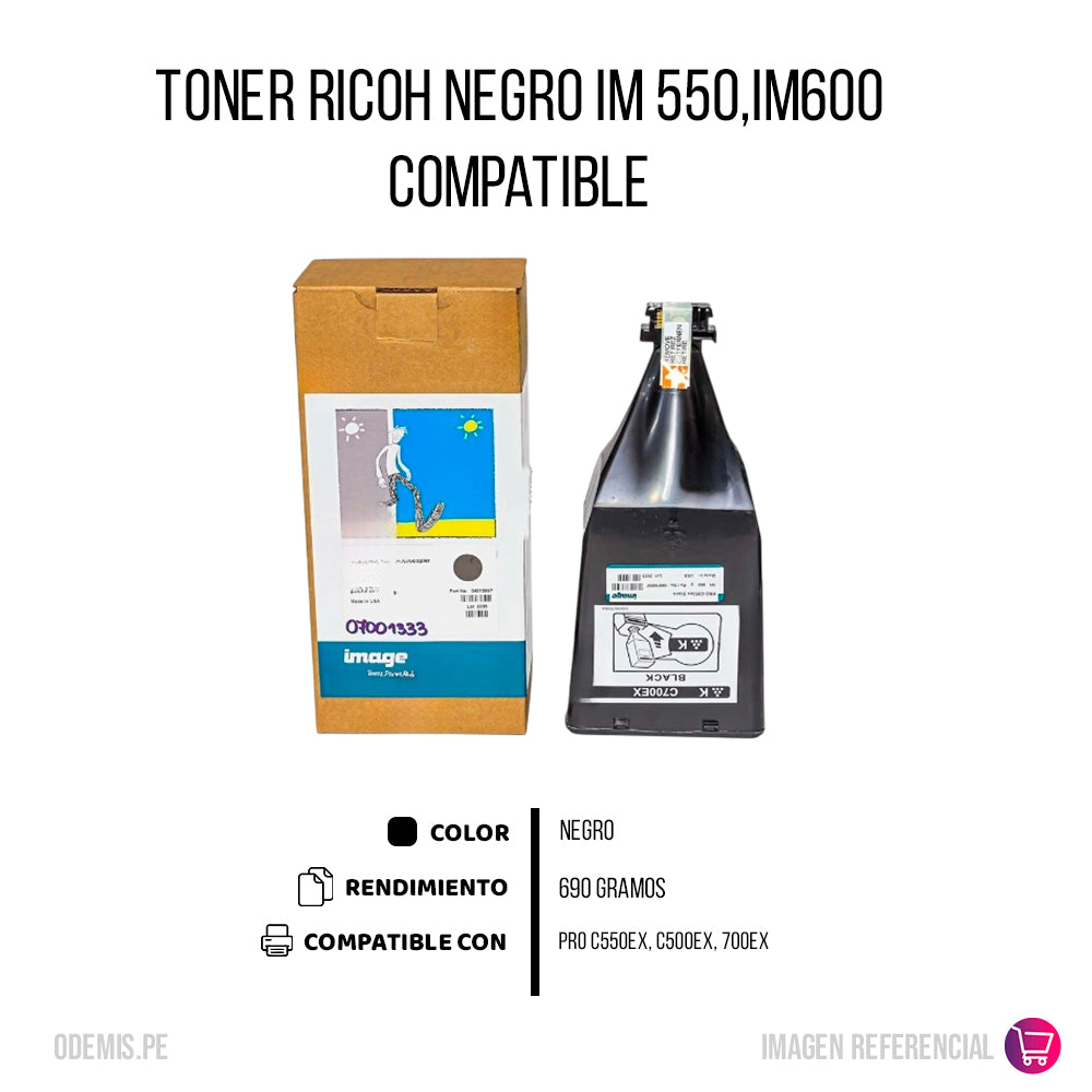 Toner Ricoh 828088 Negro 43,2K Pág. C550, C550Ex Compatible