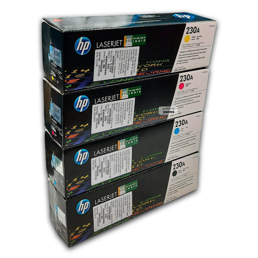 Toner HP 230A (W2300A, W2301A, W2302A, W2303A) Pack Original