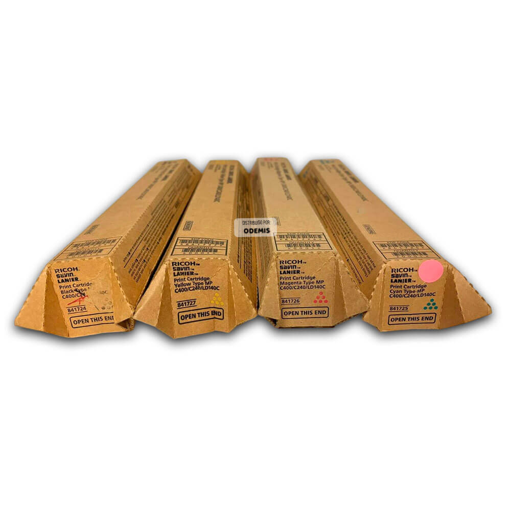 Toner Ricoh MP C300,MP C400, MP C401 Kit Completo Original