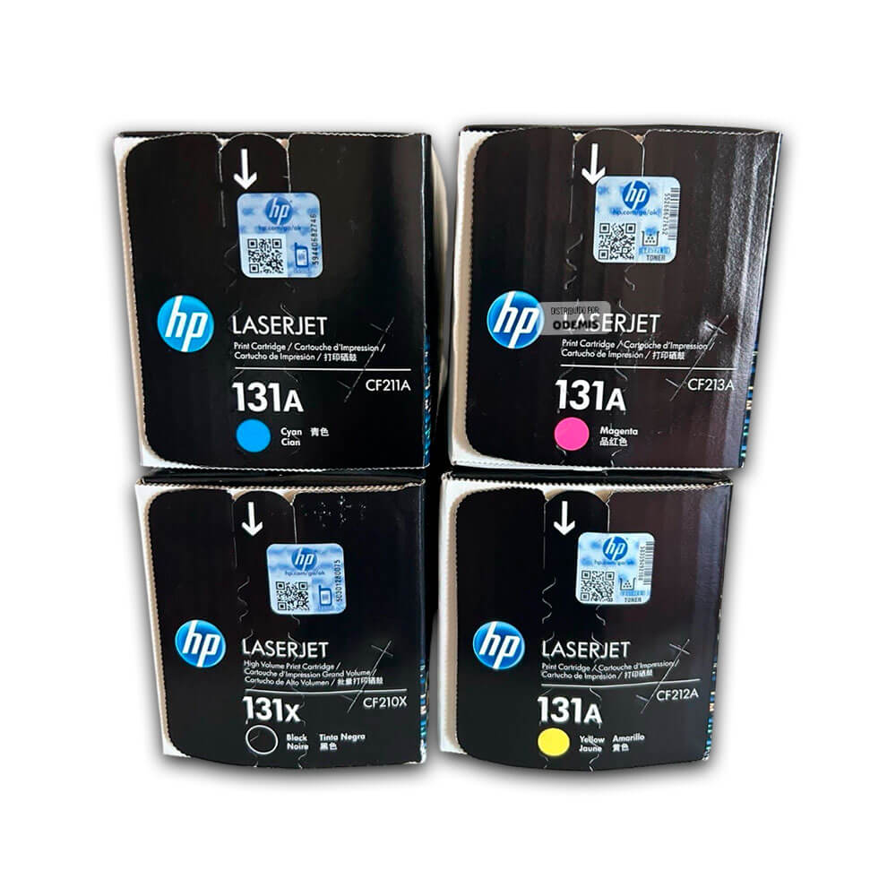 Toner Hp 131X Negro y Colores MFP M276, M251 Pack Completo