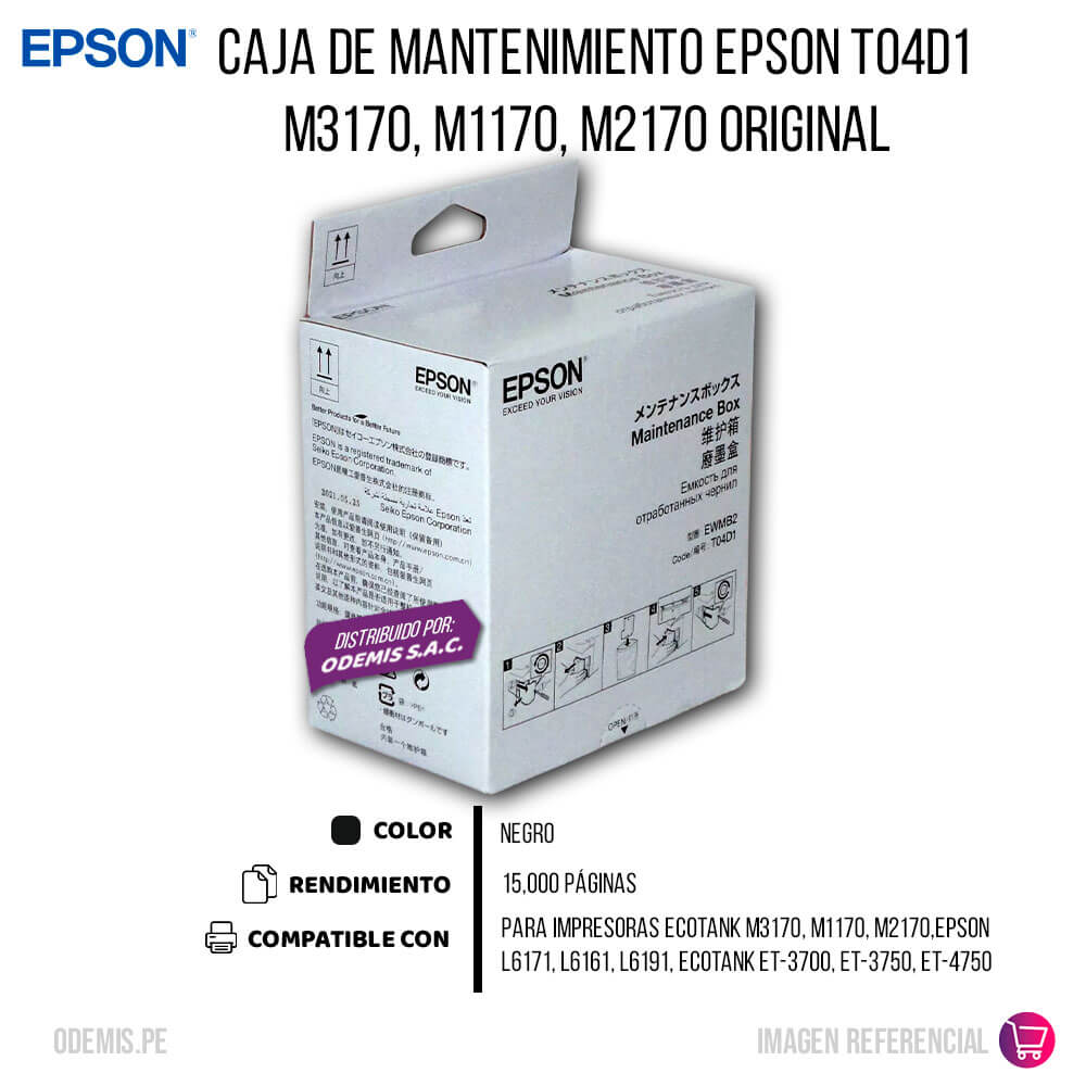 Caja de Mantenimiento Epson T04D1 M3170, M1170, M2170 Original