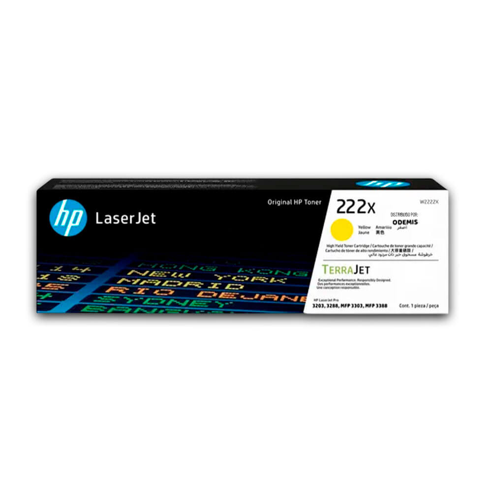 Toner Hp 222X W2222X Yellow 3201, 3303, 3388 2,500 pag Original