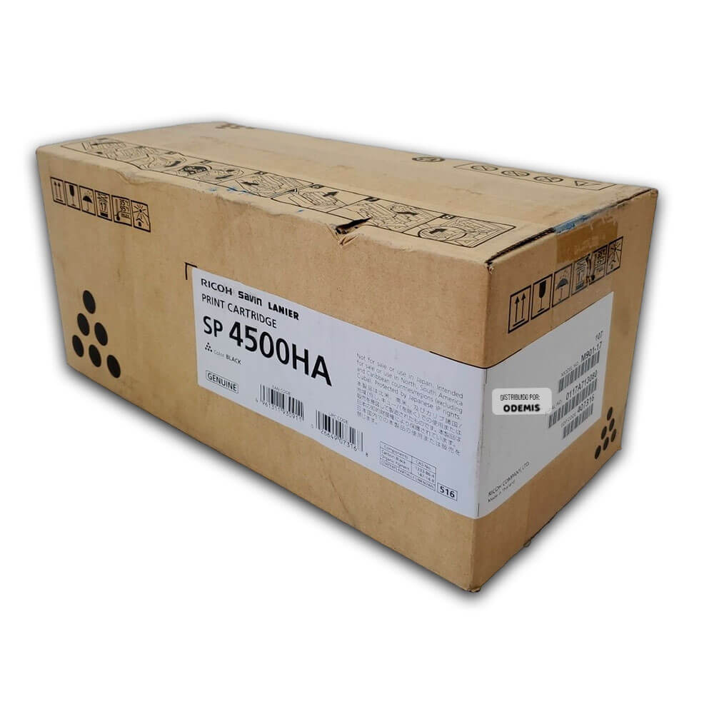 Toner Ricoh 407316 Negro SP 4500HA, 4510DNDN 12,000 pag Original