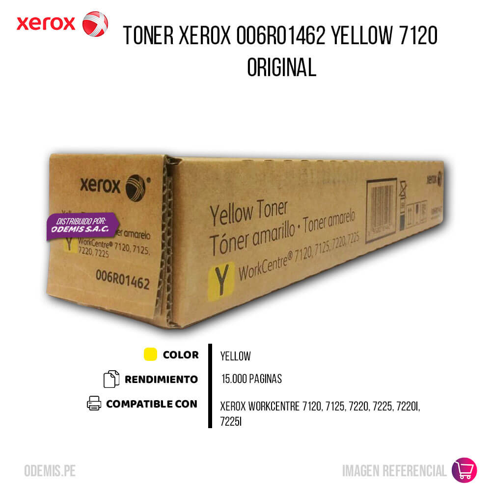 Toner Xerox 006R01462 Yellow 7120, 7125, 7220, 7225 15,000 pág
