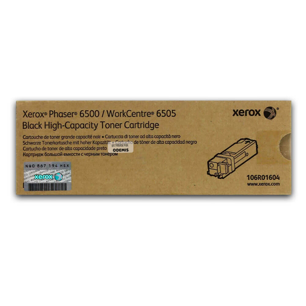 Toner Xerox 106R01604 Negro Ph 6500, Workcentre 6505 Original
