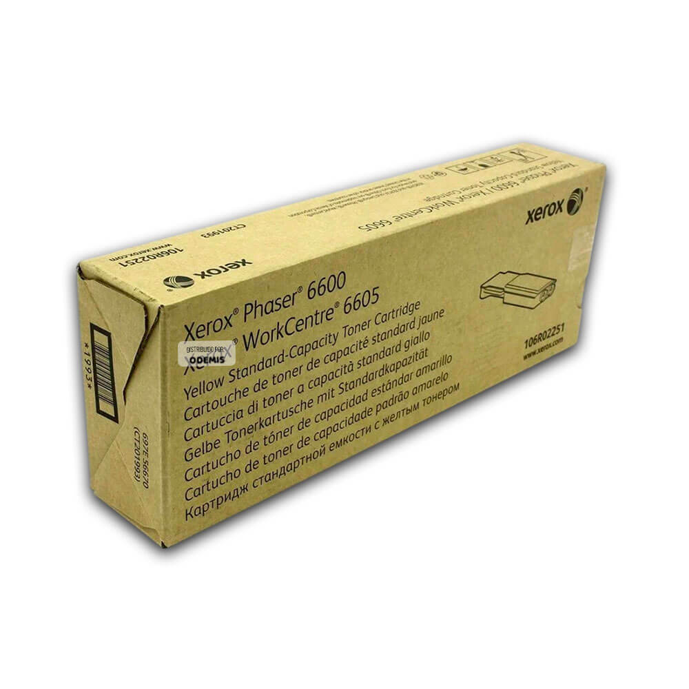 Toner Xerox 106R02251 Yellow PH 6600, WC 6605 2,000 pag