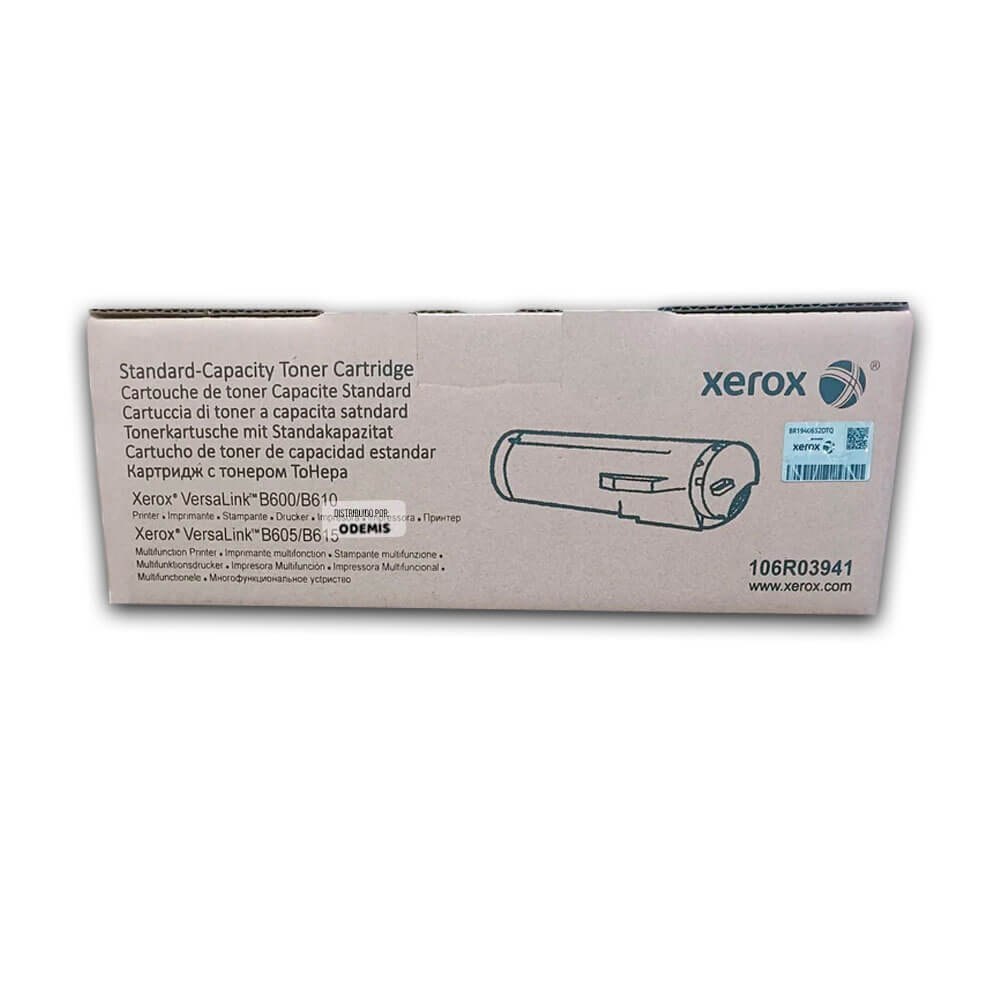 Toner Xerox 106R03941 Negro B600, B605, B610, B615 10,300 pág