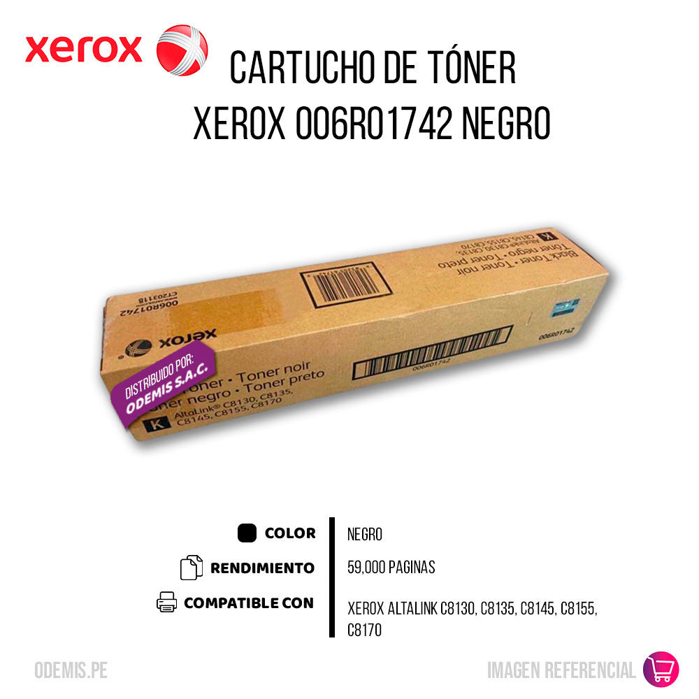 Toner Xerox 006R01742 Black 36K Pág. C8170 Original