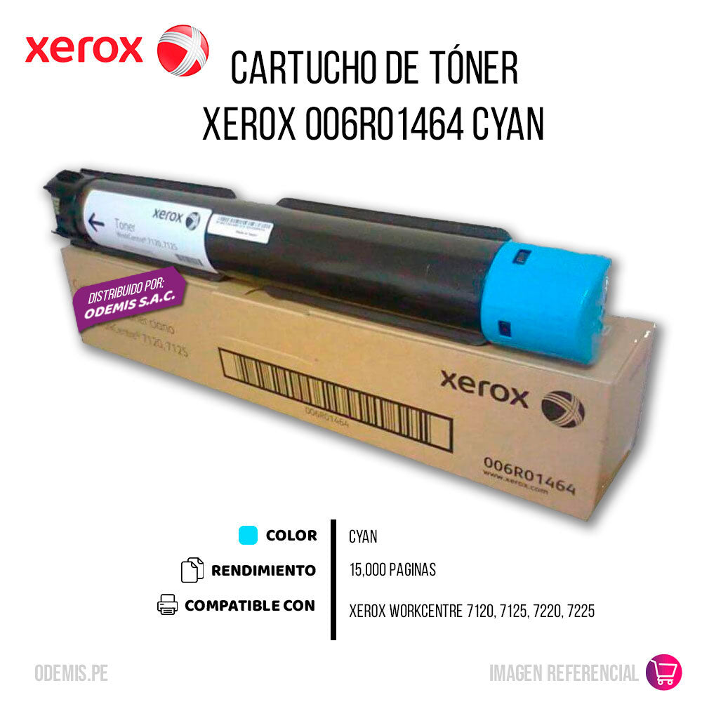 Toner Xerox 006R01464 Negro 15K Pág. 7225 Original
