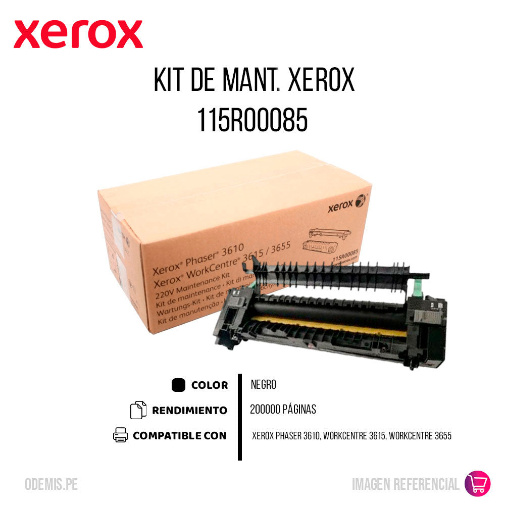 Kit De Mant. Fusor Xerox 115R00085 200K Pág. 3610 Original
