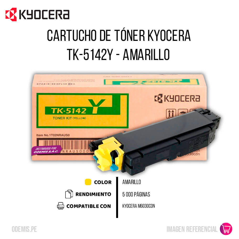 Toner Kyocera Tk-5142Y yellow 5K Pág. M6030cdn Original