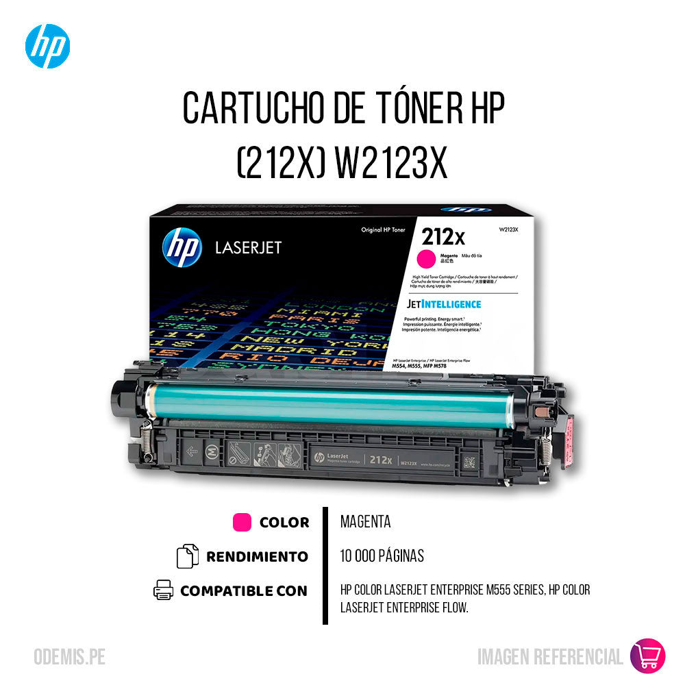 Toner Hp 212X Magenta W2123X 10K Pág. M578 Original