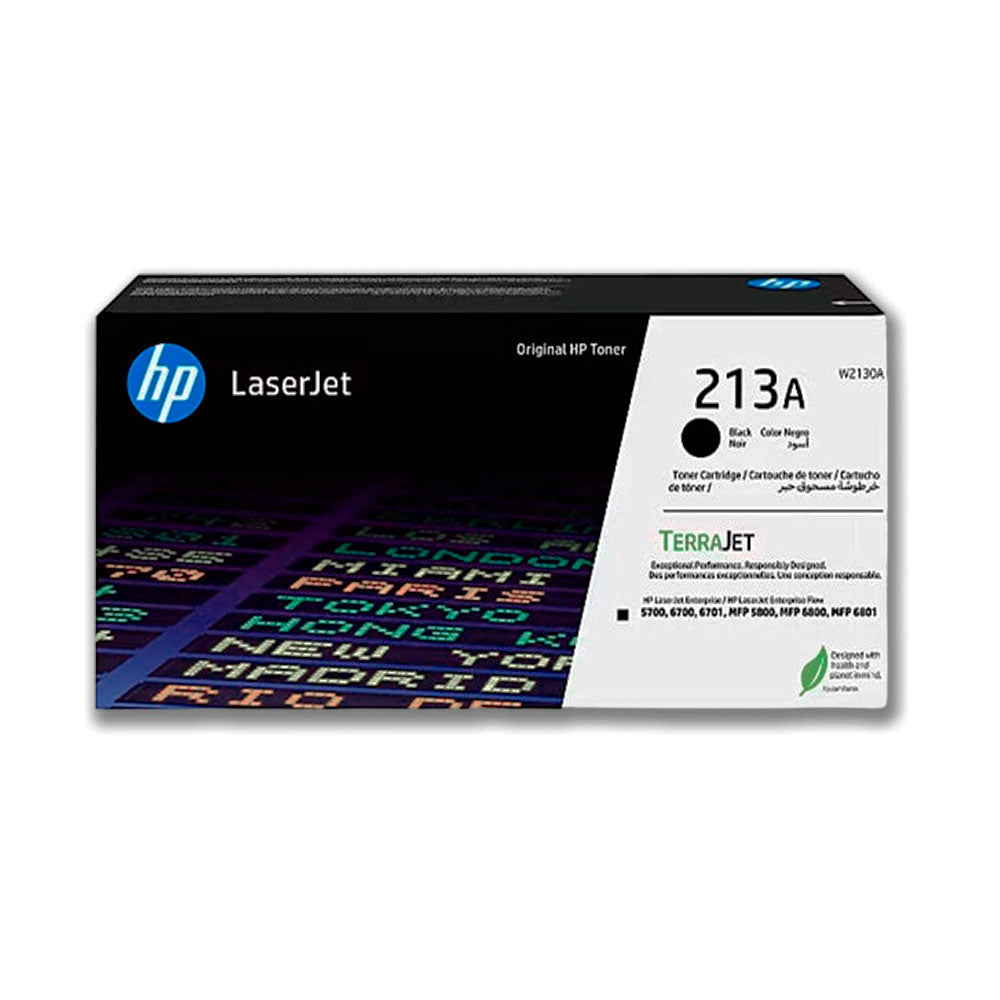 Toner Hp 213A Black W2130A 3500 Pág. 5700, 5800 Original