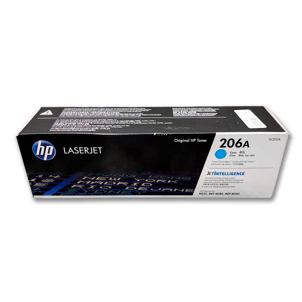 Toner Hp 206A Cyan W2111A 1250 Pág. M255, M282 Original