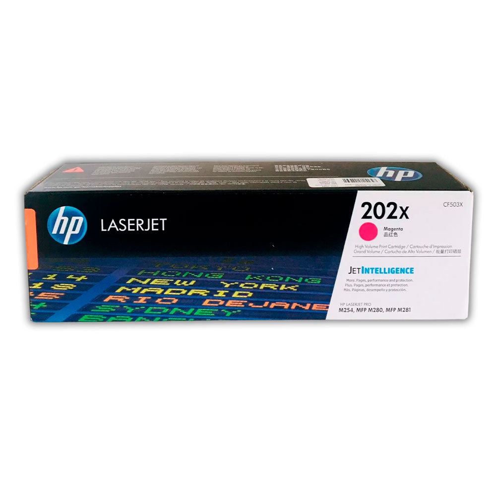Toner Hp 202X Magenta Cf503X 2,500 Pág. M254 Original
