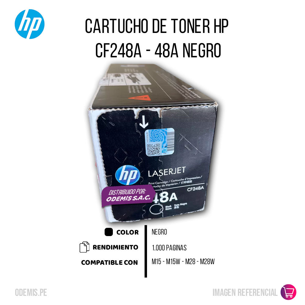 Toner Hp 48A Negro Cf248A 1,000 Pág. M15, M15w Original