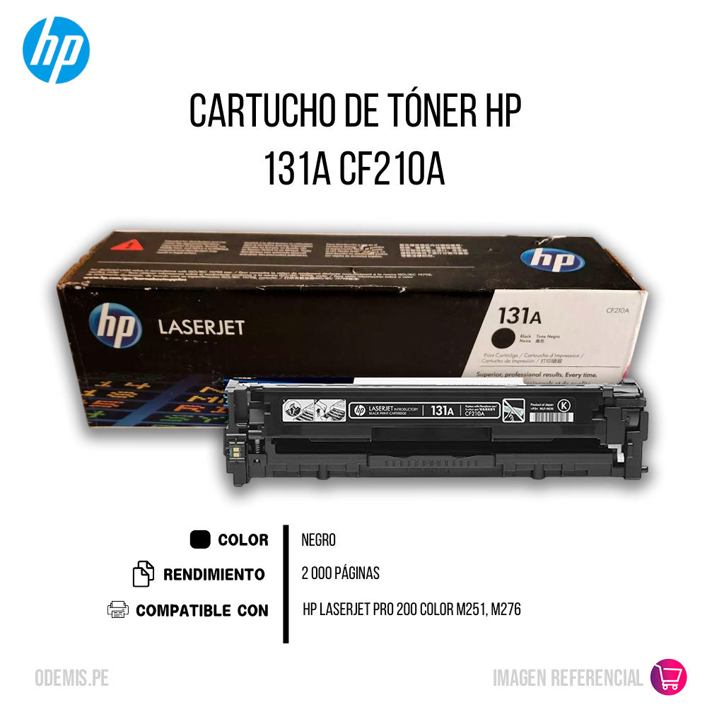 Toner Hp 131A Negro Cf210A 1,600 Pág. M251 Original
