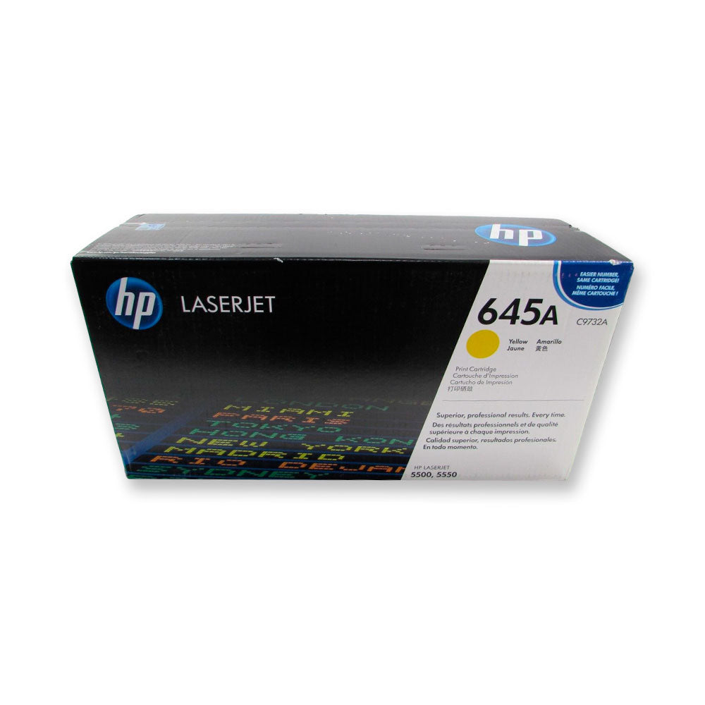 Toner Hp 645A Yellow C9732A 12K Pág. 5500 Original