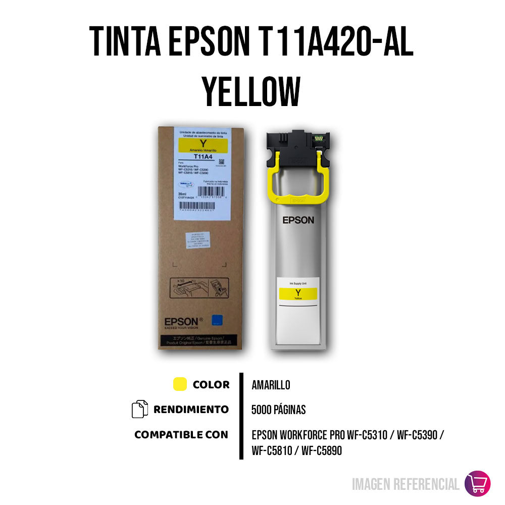 Tinta Epson T11A420-Al Yellow 5K Pág. WF-C5310 Original