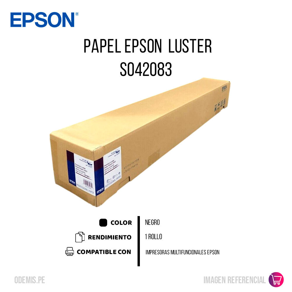 Papel Epson S042083 Luster 1 rollo Multif. Original