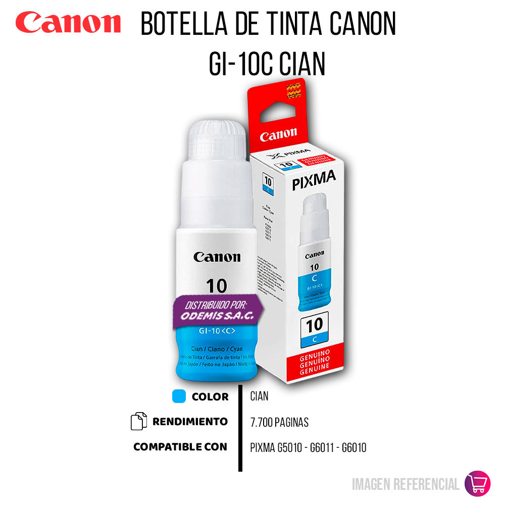 Tinta Canon Gi-10C Cian 70ML G5010 Original
