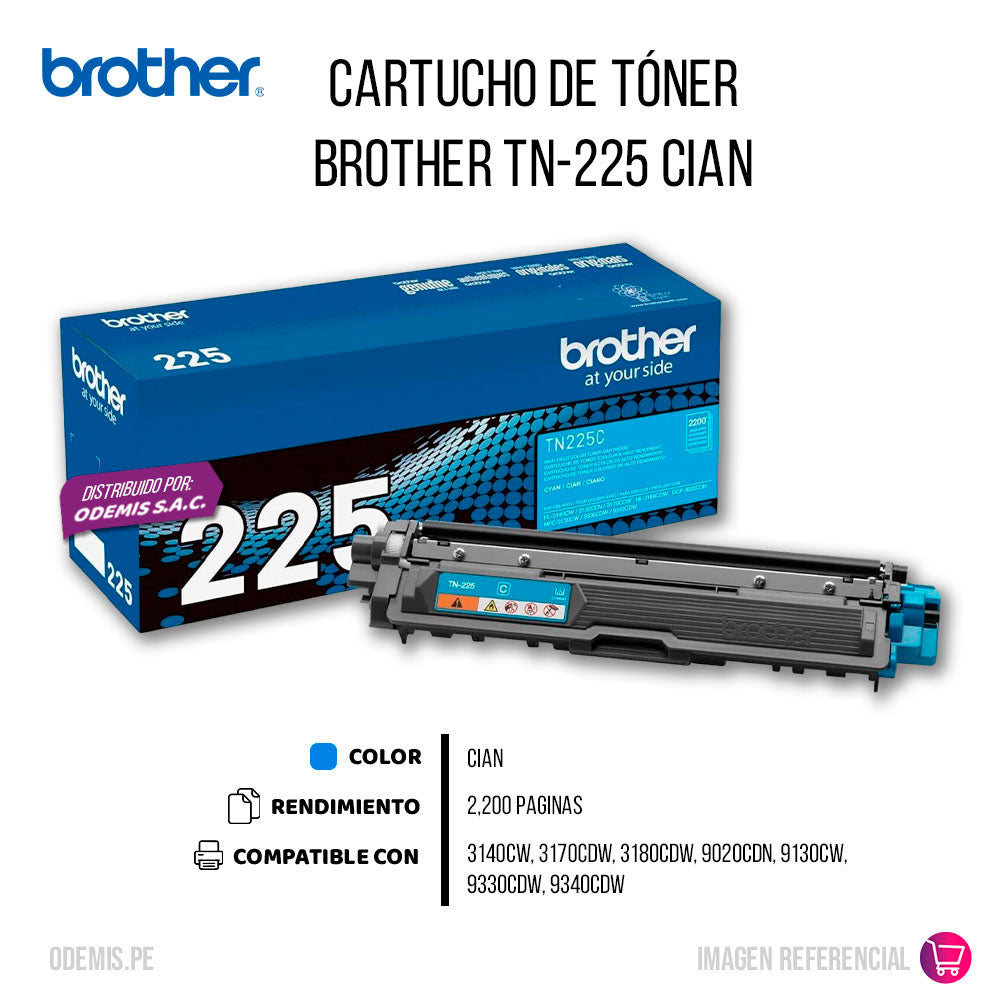 Toner Brother Tn225C Cian 2,200 Pág. l3270cdw Original
