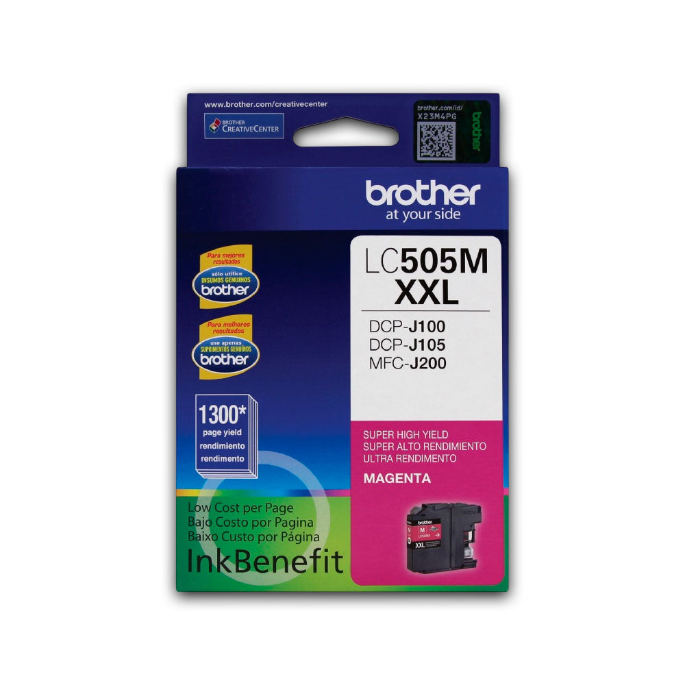 Tinta Brother Lc-505M Magenta 1300 Pág. DCP-J100 Original