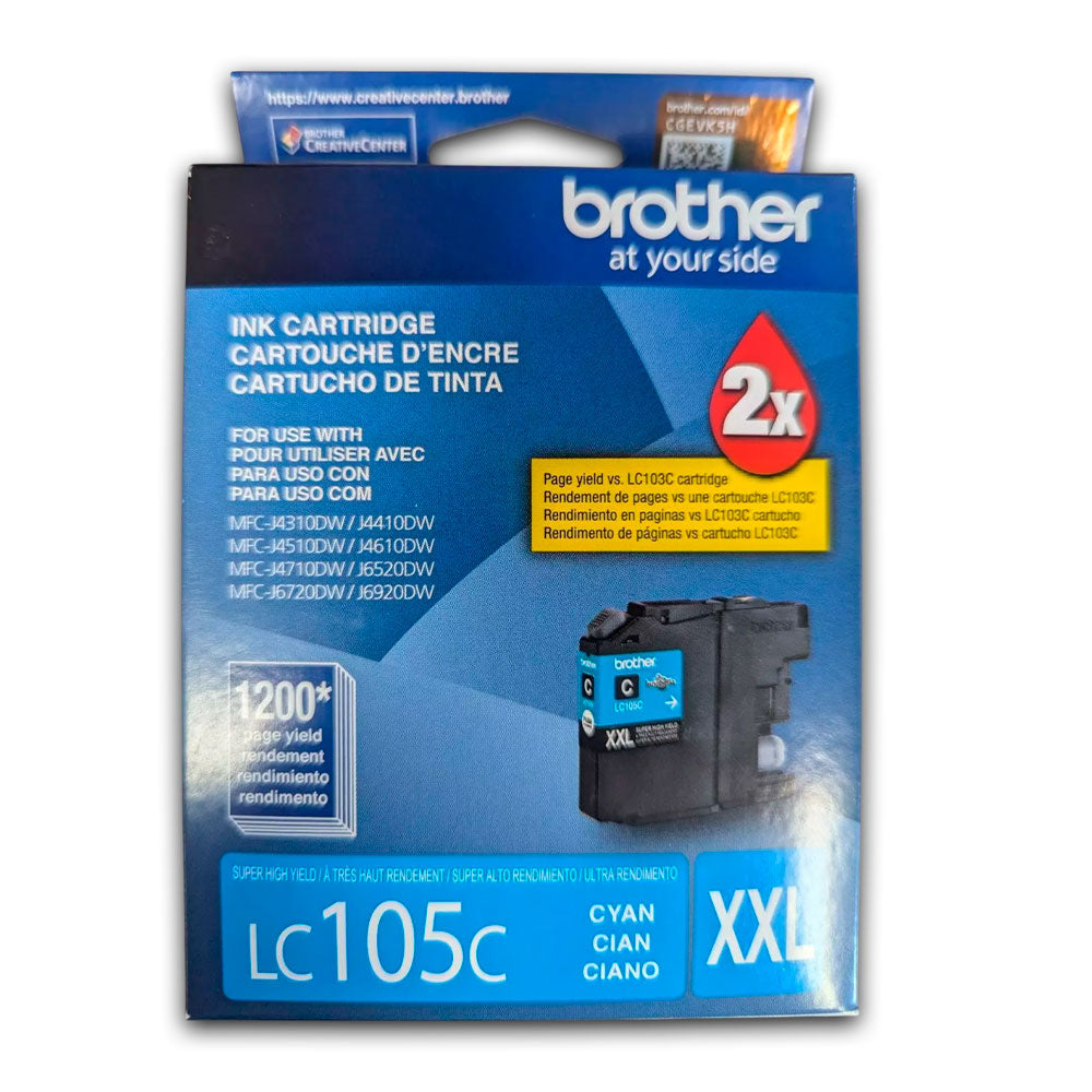 Tinta Brother Lc-105C Cian 1200 Pág. MFC-J4410DW Original