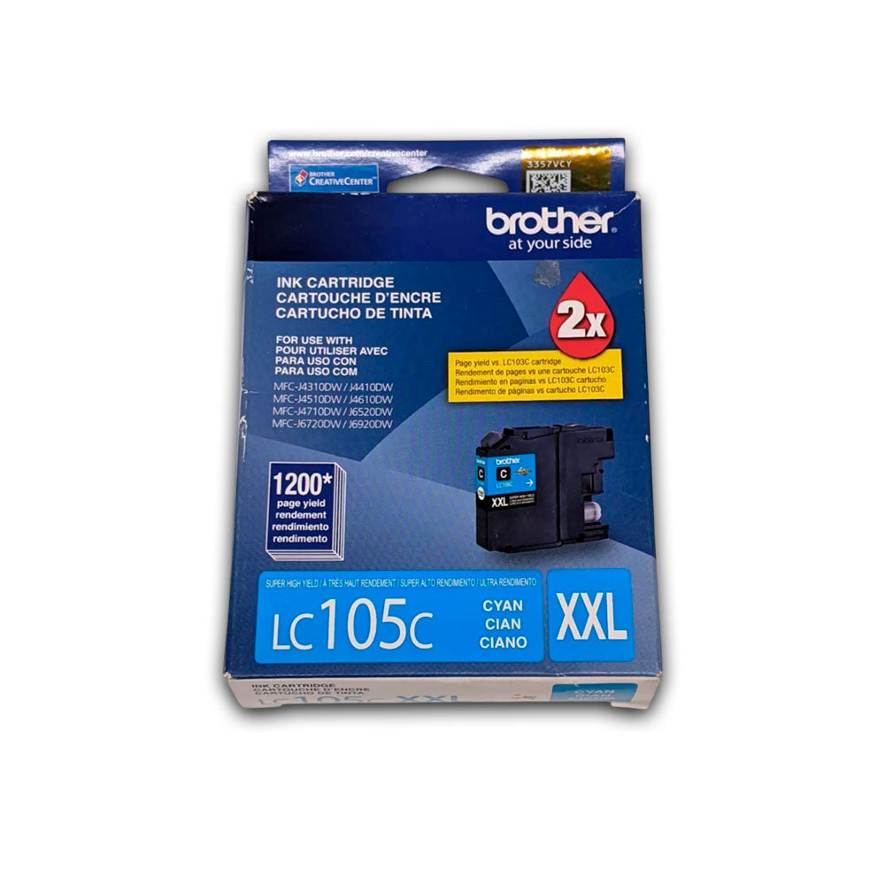 Tinta Brother Lc-105C Cian 1200 Pág. MFC-J4410DW Original